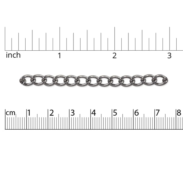 Curb Chain 8x5.5mm Surgical Stainless Steel (Priced per Foot)