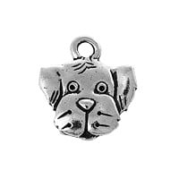 TierraCast Spot Charm 16.5mm Antique Silver Plated (1-Pc) 