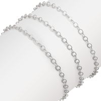 Flat Cable Chain 2.8mm Sterling Silver (Priced per Foot)