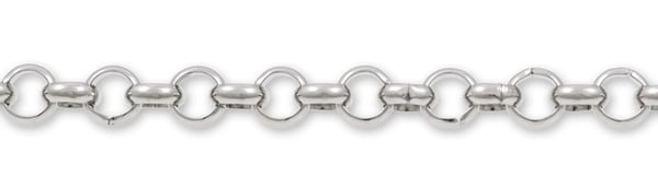 Rolo Chain 6mm Surgical Stainless Steel (Priced per Foot)