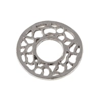 Filagree 19mm Open Round Connector Antique Silver