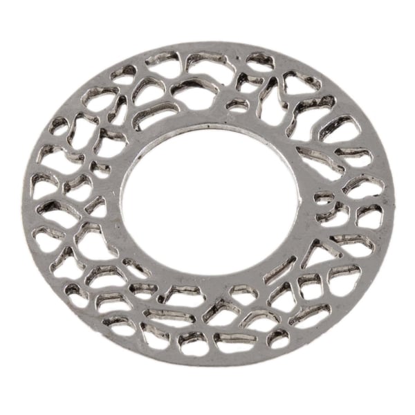 Filagree 26mm Open Round Connector Antique Silver
