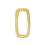 Organic 31x15mm Open Rectangle Connector Satin Gold