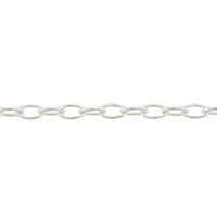 Drawn Cable Chain 2mm Sterling Silver (Priced per Foot)