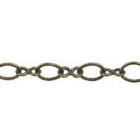 Figure 8 Chain 5.4x4.4mm Antique Brass Plated (Priced per Foot)