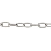 Drawn Cable Chain 5x10mm Surgical Stainless Steel (Priced Per Foot)