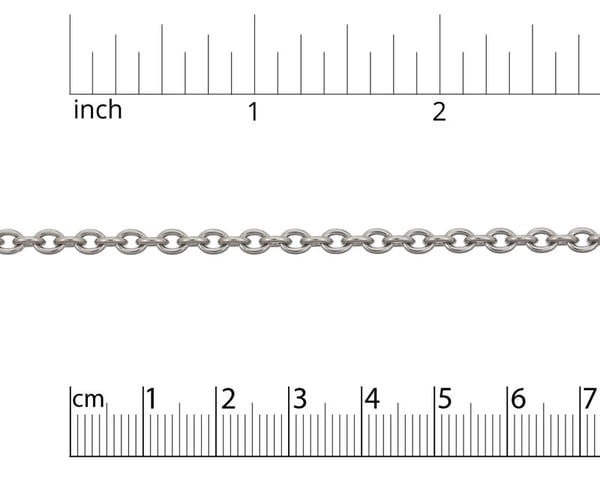 Cable Chain 3x4mm Surgical Stainless Steel (Priced Per Foot)