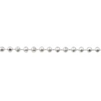 Diamond Cut Ball Chain 1.5mm Silver Plated (Priced per Foot)