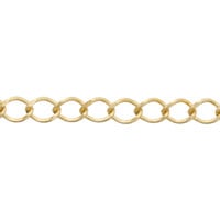 Long Curb Chain 4mm Gold Plated (Priced per Foot)