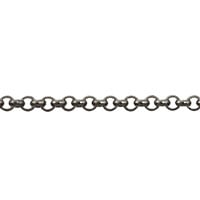 Rolo Chain 2mm Gun Metal Plated (Priced per Foot)