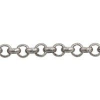 Rolo Chain 3.5mm Antique Silver Plated (Priced per Foot)