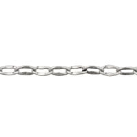 Fancy Oval Cable Chain 4 x 2.5mm  Antique Silver Plated (Priced per Foot)