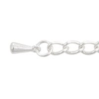 Chain Extender 2-½ Inch Silver Plated  (1-Pc)