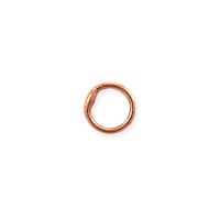 8mm Copper Round Closed Jump Ring (10-Pcs)
