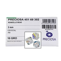 Preciosa Crystal AB Bicone Bead 3mm (Factory Pack of 1,440)