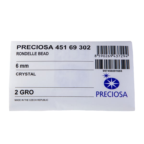 Preciosa Crystal Bicone Bead 6mm (Factory Pack of 288)