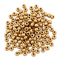 Preciosa Czech Seed Beads 6/0 Metallic Matte Gold (10 Grams)