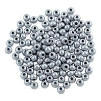 Preciosa Czech Seed Beads 6/0 Metallic Matte Silver (10 Grams)