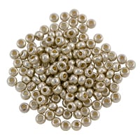 Preciosa Czech Seed Beads 6/0 Metallic Silver (10 Grams)