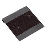 Hanging Earring Card - Black Velour-Flocked Plastic 2x2 (100-Pcs)