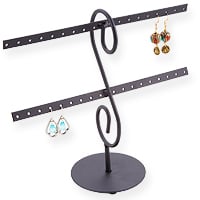 Metal Earring Rack Jewelry Display (Holds16 pairs)