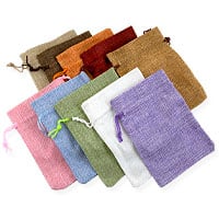 Assorted Burlap Drawstring Pouch 4