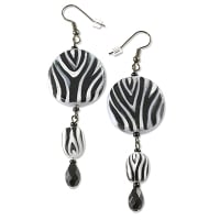 Zebra Earring Project