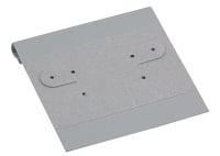 Hanging Earring Card - Grey Velour-Flocked Plastic 2x2 (100-Pcs)