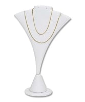 Earring and Necklace Display White