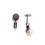 7mm Pad Clip-On Earrings Silver Color (10-Pcs)