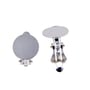 Clip-On Earring 16mm Pad Silver Color (10-Pcs)