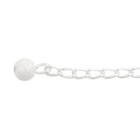 Chain Extender with Stardust Bead 2-¼ Inch Sterling Silver (1-Pc)