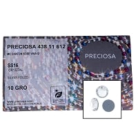 Preciosa Crystal VIVA12 Flat Back Rhinestone 4mm (SS16) (Factory Pack of 1440)