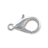 Lobster Claw Clasp 16x8mm Silver Plated (1-Pc)