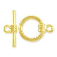 Toggle Clasp 13mm Gold Plated (Set)