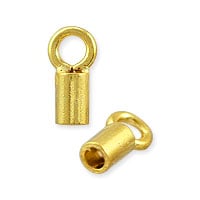 Crimp Tube Cord End 5.5x3mm Gold Plated (10-Pcs)