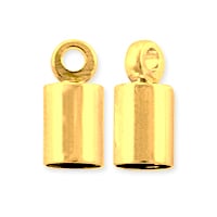 End Cap 10x4mm Gold Plated (1-Pc)
