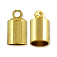 End Cap 12x7mm Gold Plated (1-Pc)