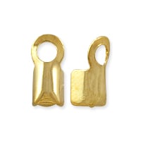 Fold Over Connector 8.5x4mm Gold Plated (10-Pcs)