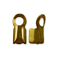 Fold Over Connector 8.5x4mm Antique Brass Plated (10-Pcs)