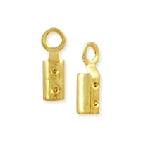 Fold Over Connector 7x2mm Gold Plated (4-Pcs)