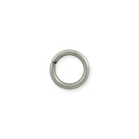 Round Open Jump Ring 5.5mm Antique Silver Plated (100-Pcs)