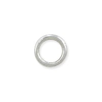 Closed Round Jump Ring 6mm Silver Plated (10-Pcs)