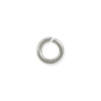 Open Round Jump Ring 5mm Silver Color (100-Pcs)