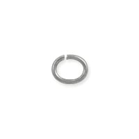 Open Oval Jump Ring 5x4mm Silver Color (50-Pcs)