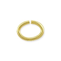 Open Oval Jump Ring 8x6mm Gold Plated (10-Pcs)