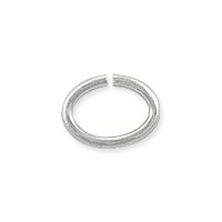 Open Oval Jump Ring 8x6mm Silver Plated (10-Pcs)