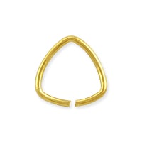 Open Triangle Jump Ring 10mm Gold Color (10-Pcs)