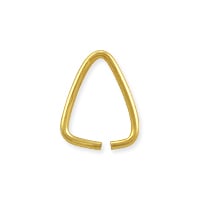 Open Triangle Jump Ring 11x9mm Gold Color (10-Pcs)