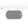 Military Dog Tag 2" x 1-18" Surgical Stainless Steel (10-Pcs)